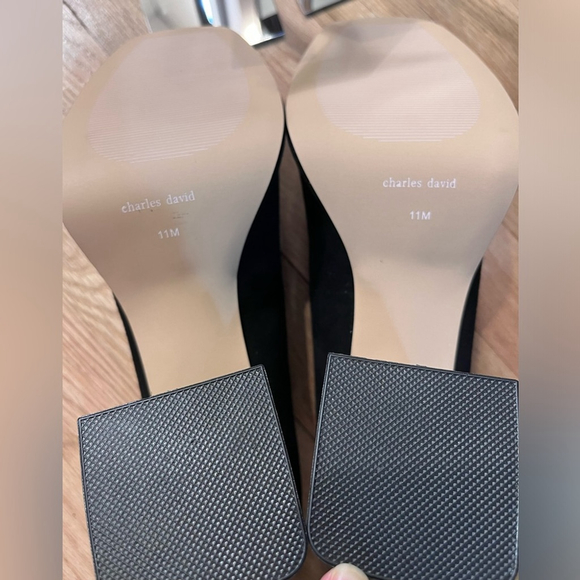 Charles David Vivianna Black Suede Mary Janes - Picture 6 of 9